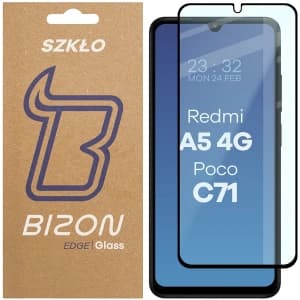 Bizon Glass Edge 2 Xiaomi Redmi A5 4G / Poco C71 black frame