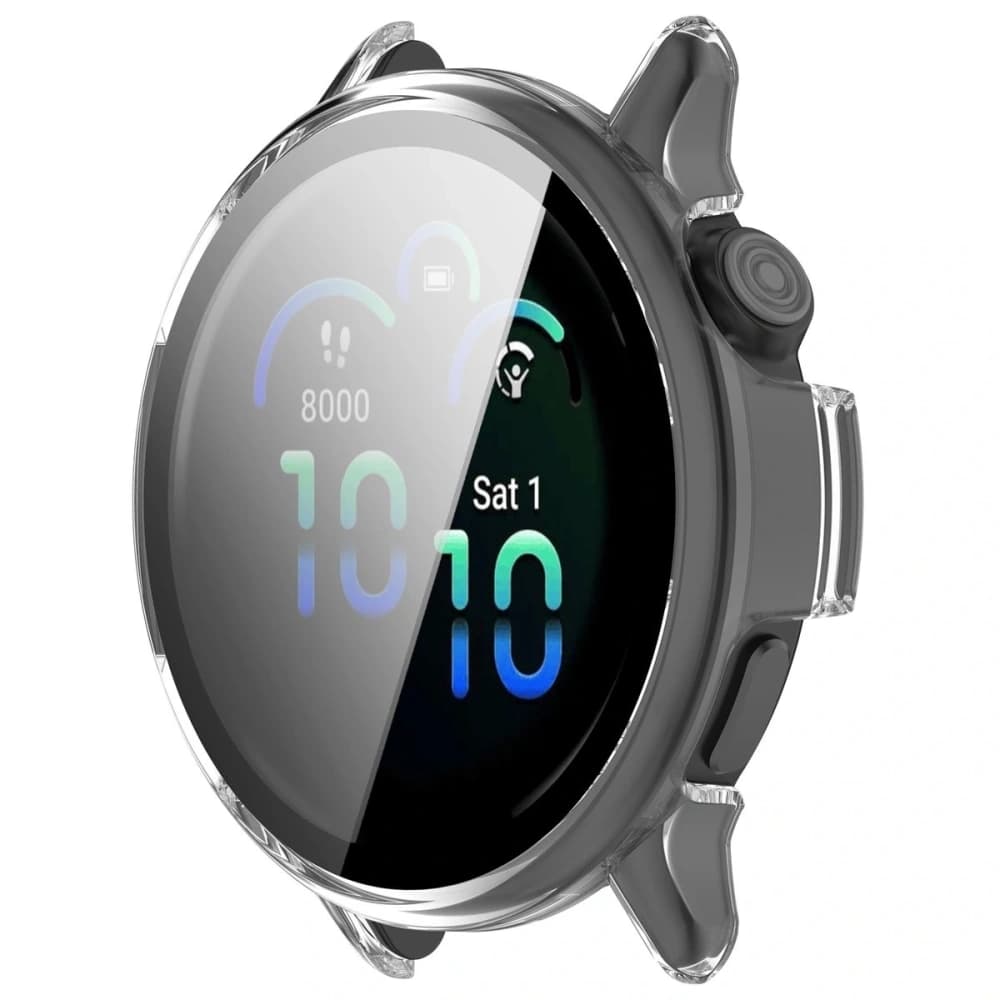Bizon Case+Üveg Óra Garmin Vivoactive 6 átlátszó - 4