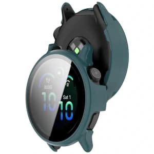 Bizon Case+Üveg Óra Garmin Vivoactive 6 zöld