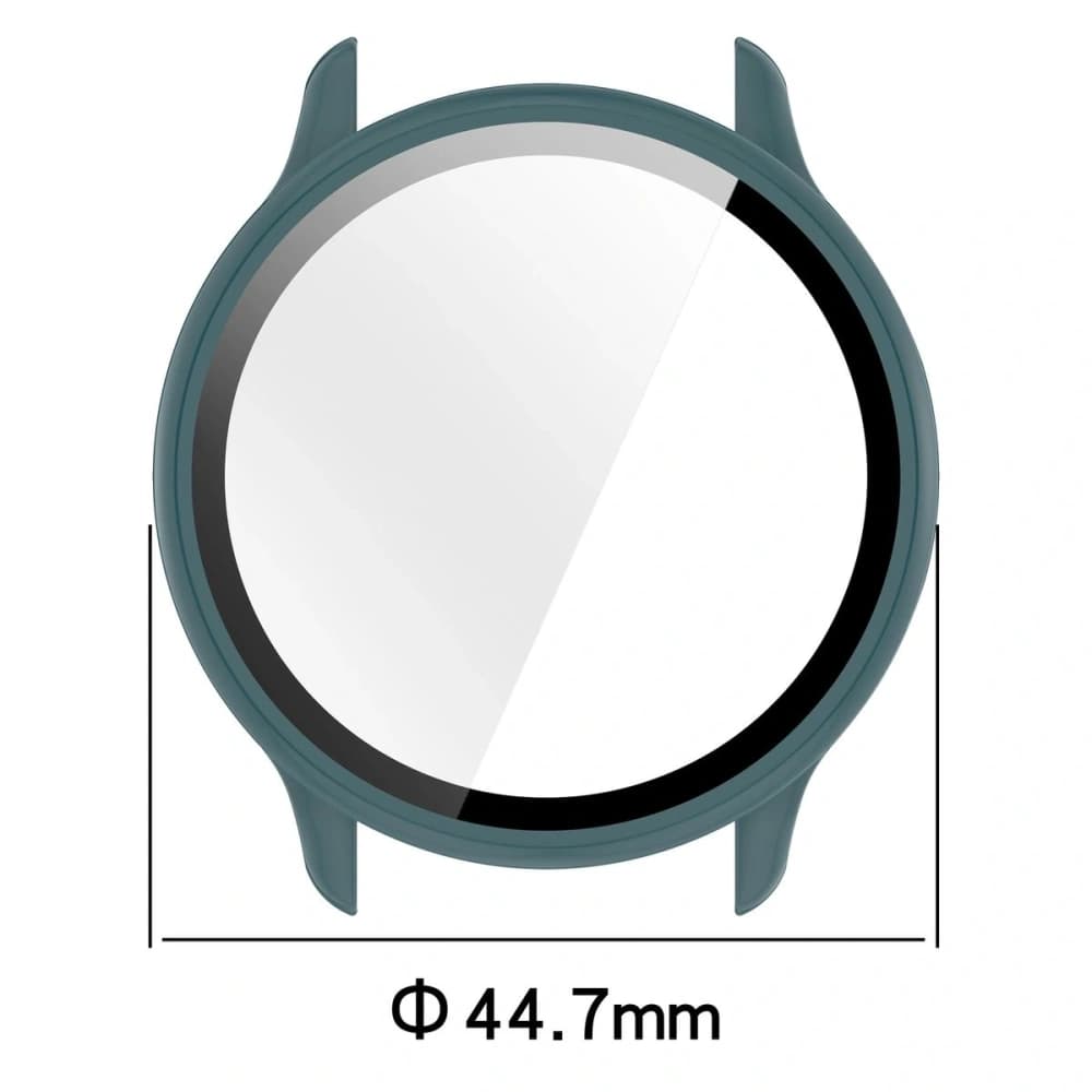 Bizon Case+Üveg Óra Garmin Vivoactive 6 zöld - 2