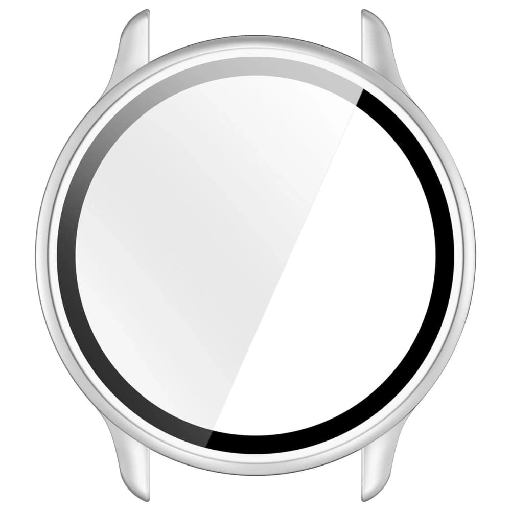 Bizon Case+Glass Óra Garmin Vivoactive 6 selyem ezüst - 8