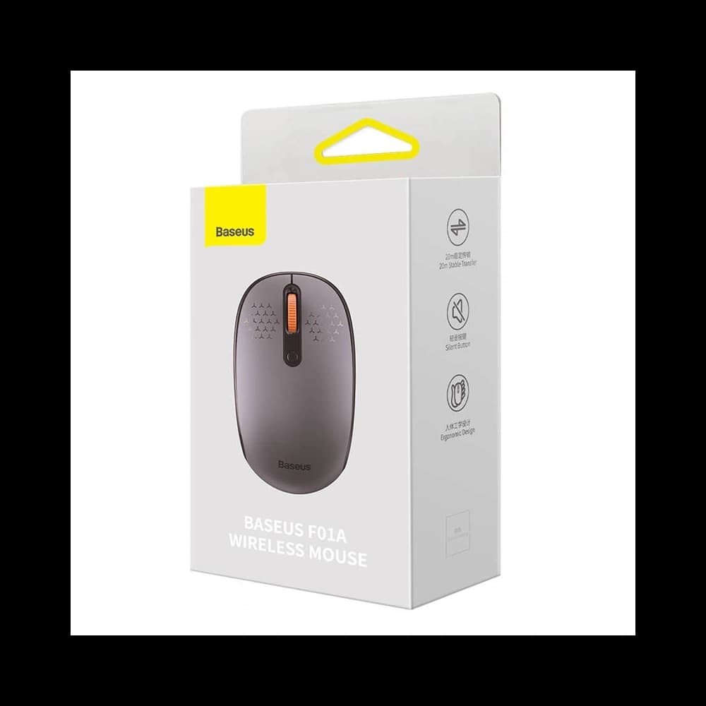 Baseus F01A Wireless Mouse 2.4G 1600DPI (Gray) - 9