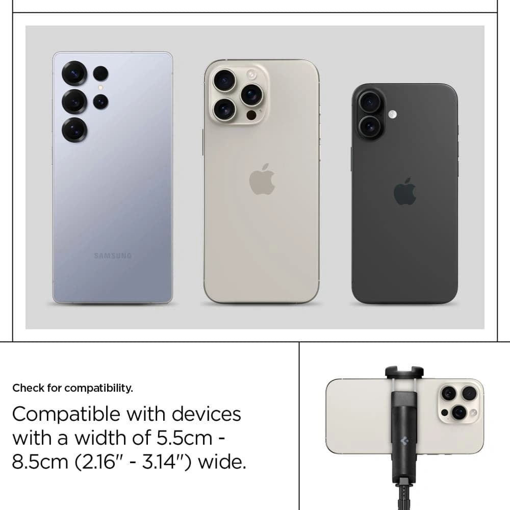 Spigen S541W Bluetooth selfie tyč a stativ černý - 16