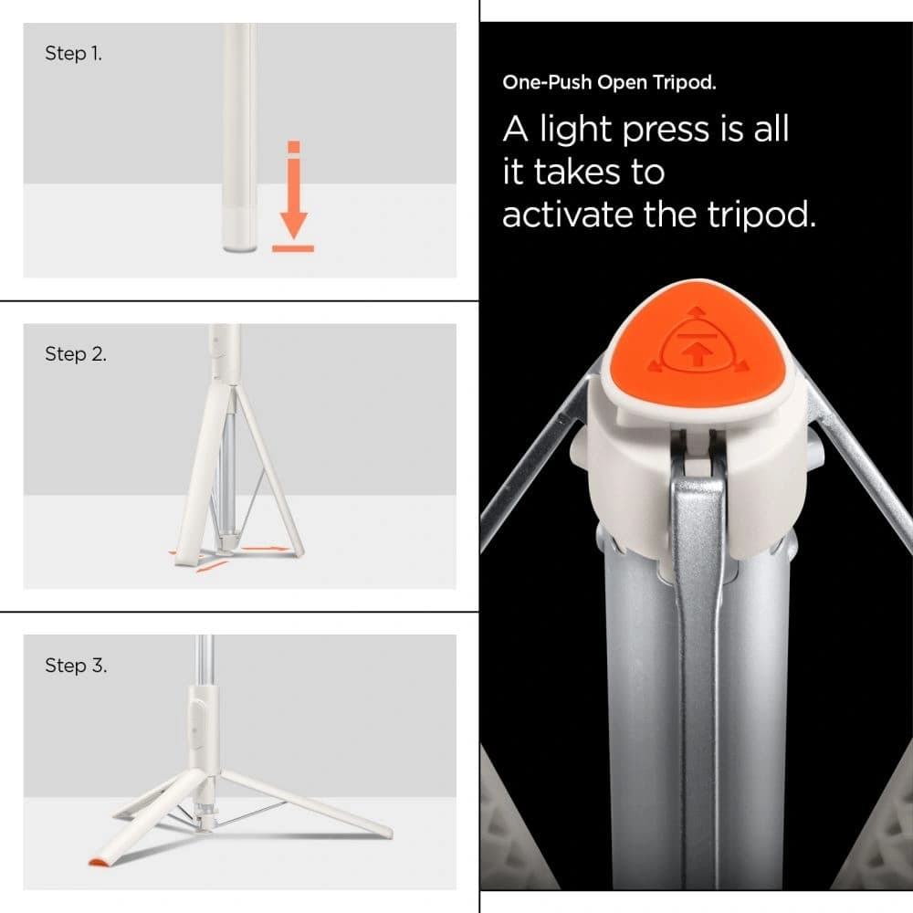 Spigen S541W Bluetooth Selfie Bot Tripod Dune Beige - 17