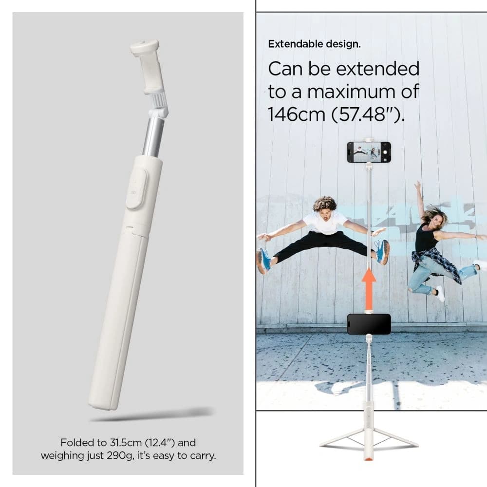 Spigen S541W Bluetooth Selfie Bot Tripod Dune Beige - 21