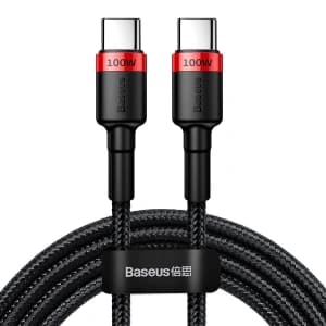 Baseus Cafule PD2.0 100W Charging USB USB-C Cable 20V 5A 2m Red & Black
