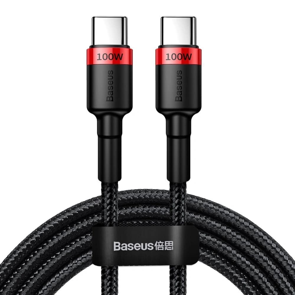 Baseus Cafule PD2.0 100W Charging USB USB-C Cable 20V 5A 2m Red & Black
 - 1