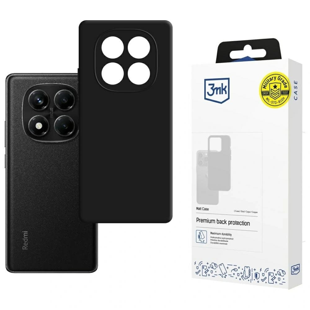 3MK Matt Case Xiaomi Redmi Note 14 Pro 4G black - 1