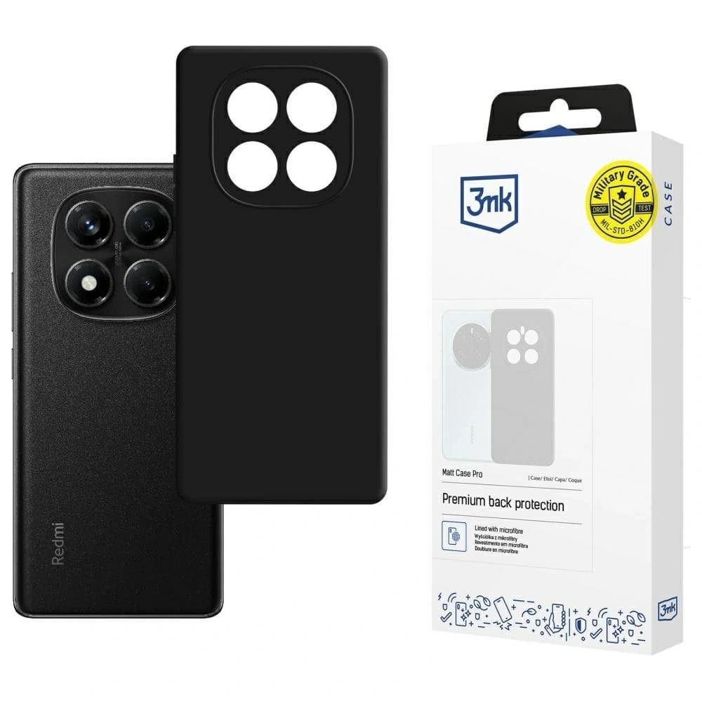3MK Matt Case Pro Redmi Note 14 Pro 4G black - 1