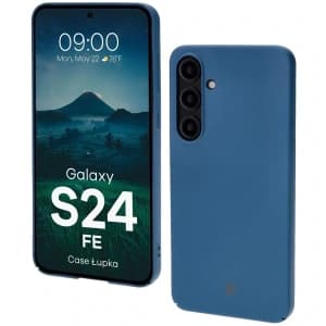 BIZON Case Lupka Samsung Galaxy S24 FE blau