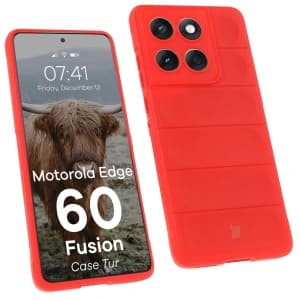 BIZON Hülle für Motorola Edge 60 / 60 Fusion rot