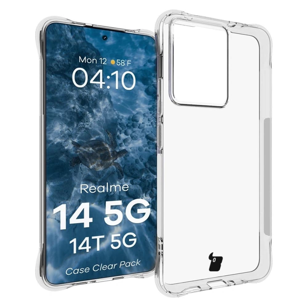 Bizon Case Clear Pack case + 2x screen glass Realme 14 5G / 14T 5G - 3