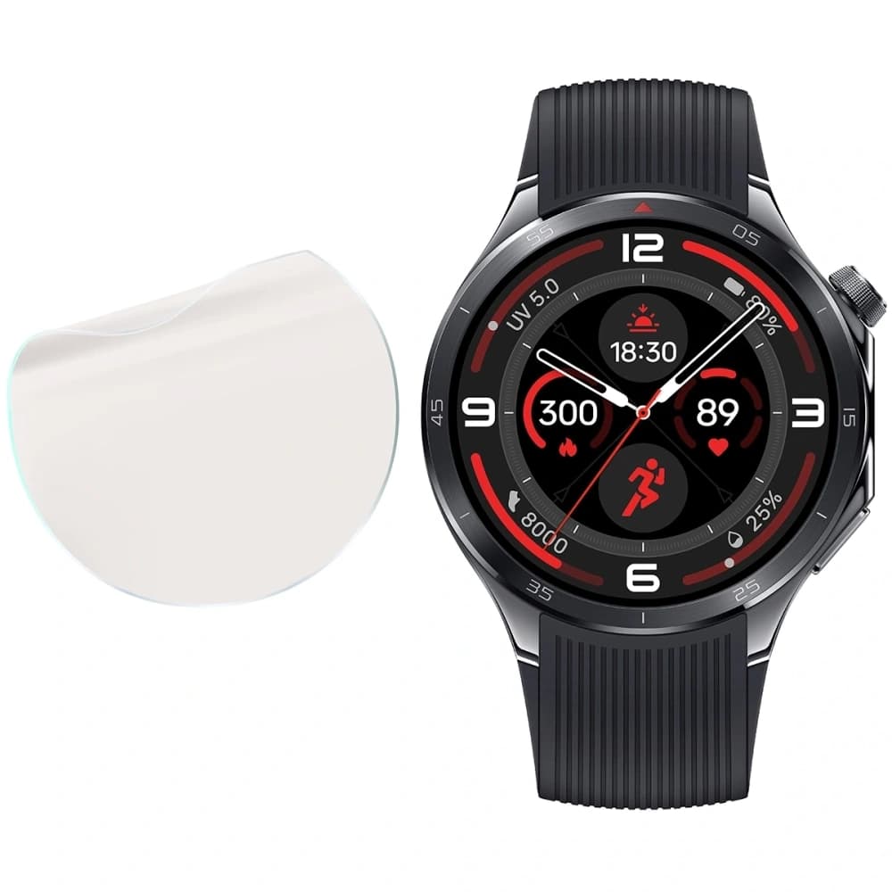 BIZON Glass Watch Film Sun OnePlus Watch 3 [2 PACK] - 4