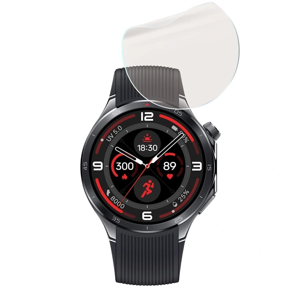 BIZON Glass Watch Film Sun OnePlus Watch 3 [2 PACK] - 5