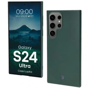 Etui Bizon Case Łupka do Samsung Galaxy S24 Ultra zielone