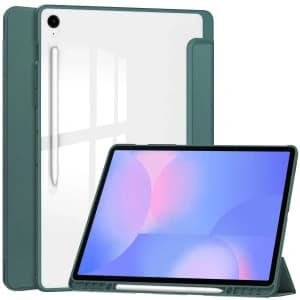 Bizon Case Tab Clear Matt Samsung Galaxy Tab S10 FE+ Plus dark green