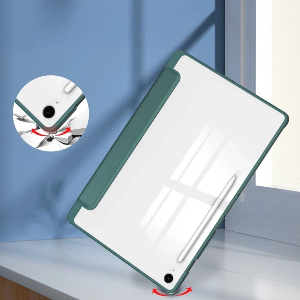 Bizon Case Tab Clear Matt Samsung Galaxy Tab S10 FE+ Plus dark green - 6