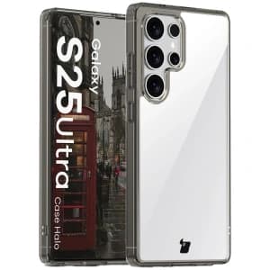 Bizon Case Halo Samsung Galaxy S25 Ultra kouřově černý