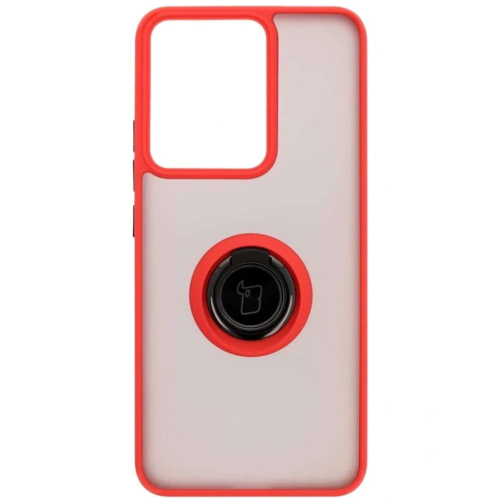 Bizon Case Hybrid Ring Realme 14 5G / 14T 5G smoky with a red frame - 2