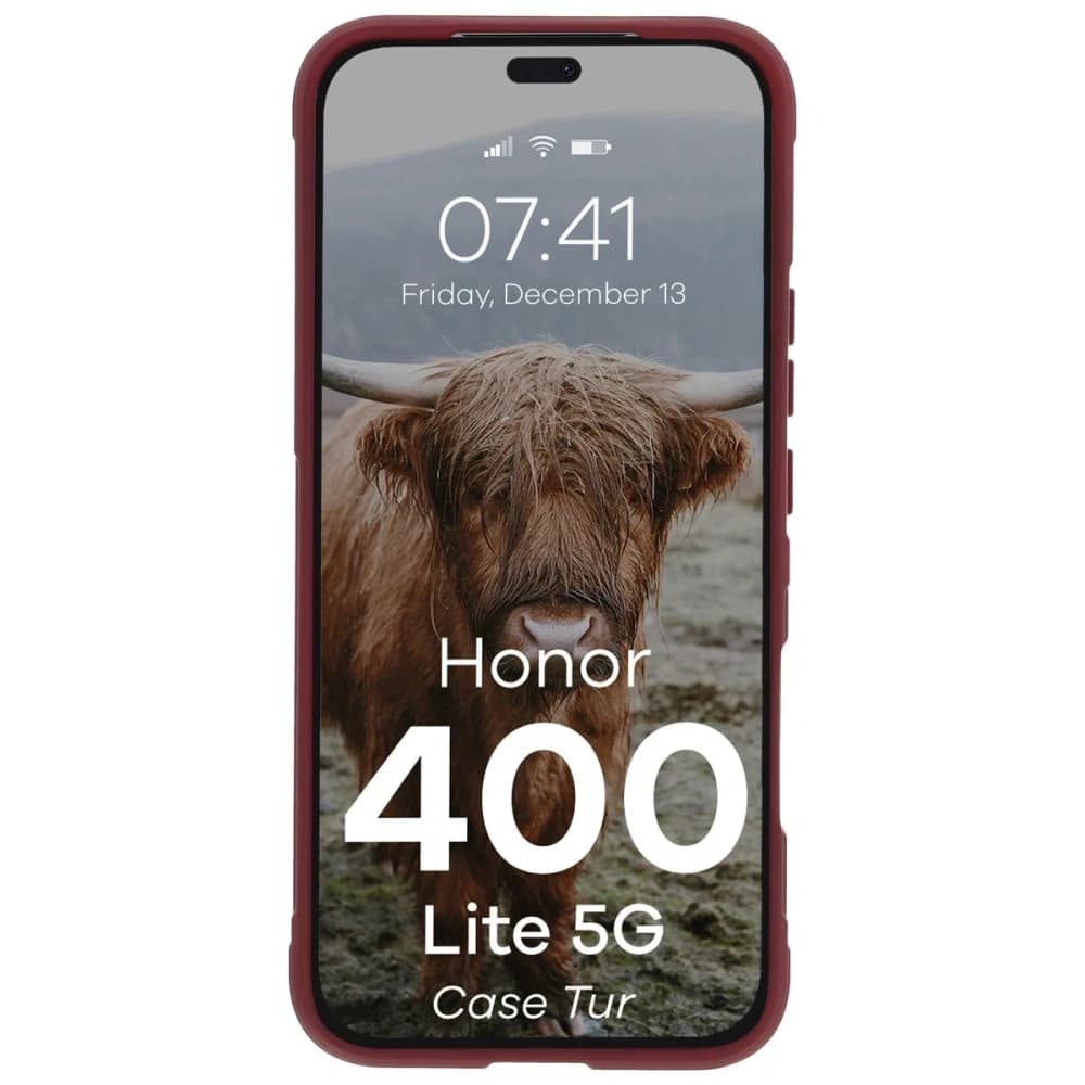 Bizon Case Tur Honor 400 Lite 5G burgundy - 5