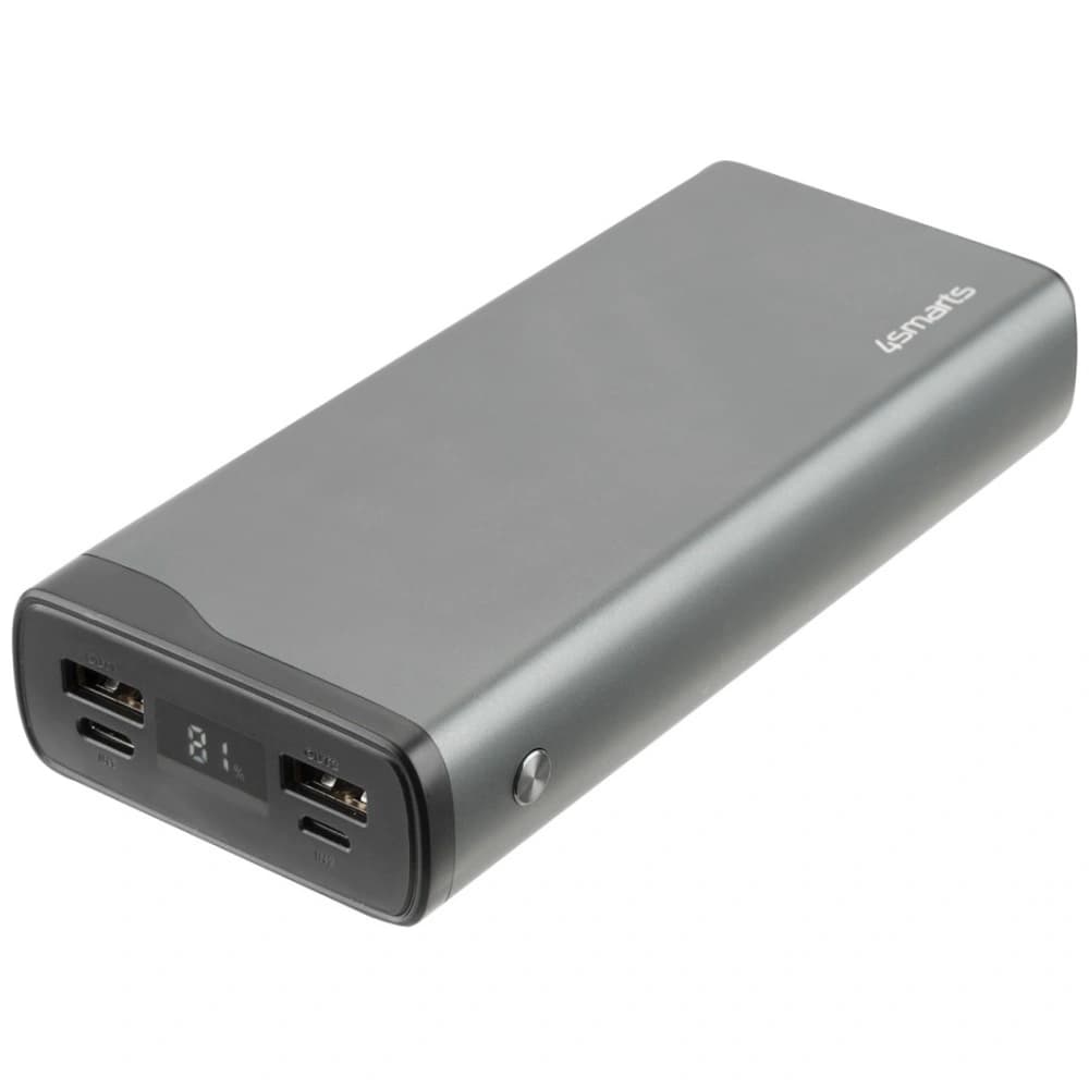4smarts VoltHub Pro 20000mAh 22.5W QC PD Power Bank gri metalic - 2