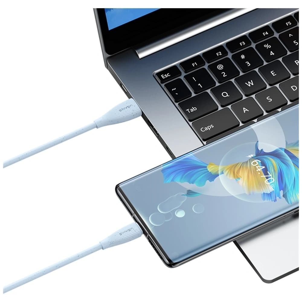 Cablu USAMS Green Series SJ714 USB-A / USB-C 18W 3A 1m roz Pink - 10