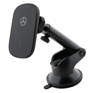 Suport auto Mercedes MEWCCGSLK 15W pentru card / pentru fereastră cu încărcător wireless Silver Stars MagSafe negru