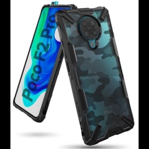 Ringke Fusion-X Pocophone F2 Pro/Redmi K30 Pro Camo (Moro) Black