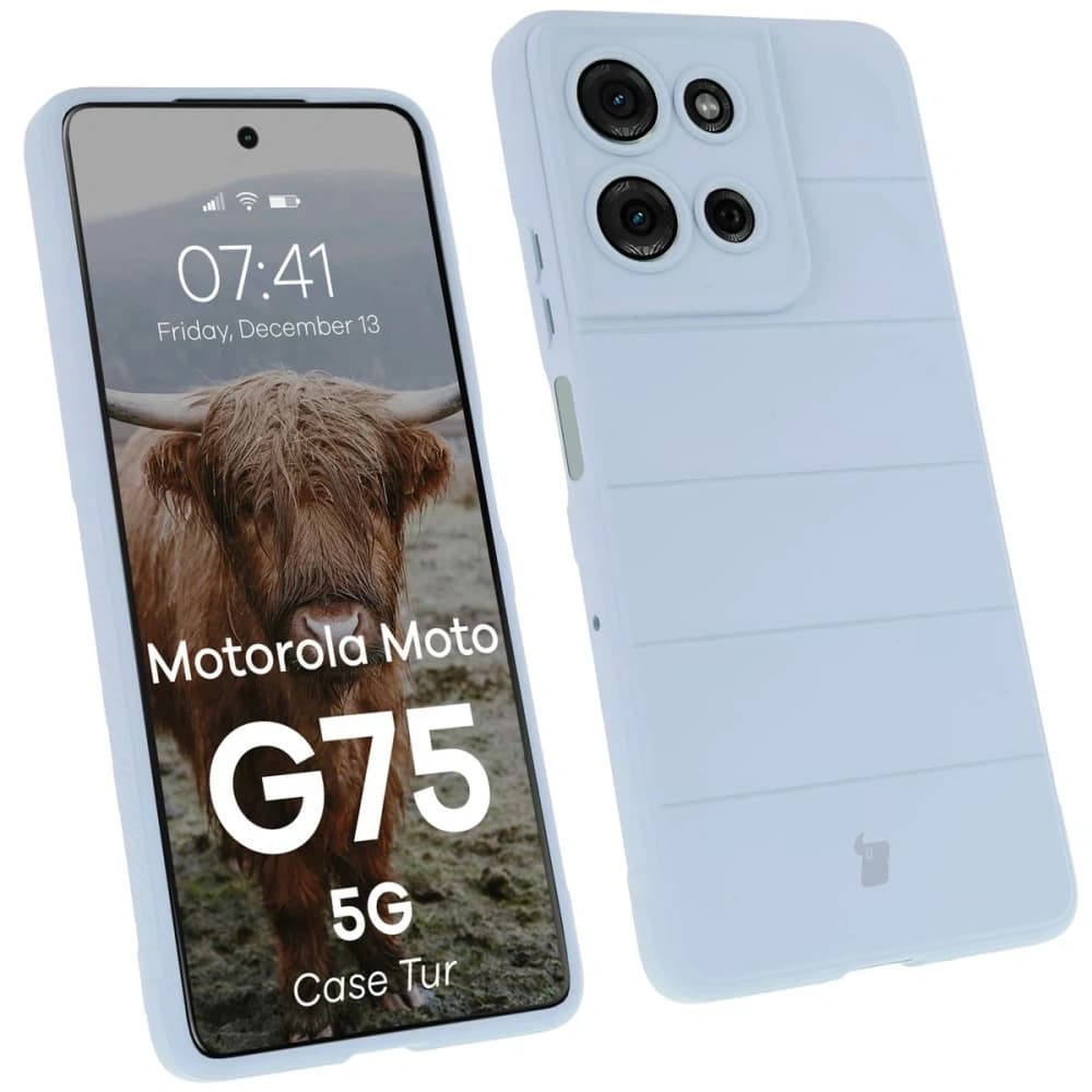 Carcasa Bizon Tur pentru Motorola Moto G75 5G albastru deschis - 1