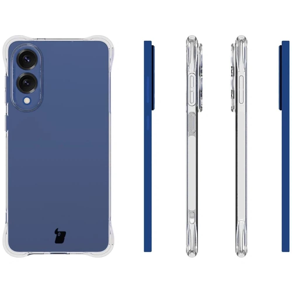 Bizon Case Clear Pack case + 2x screen glass Samsung Galaxy S25 Edge - 4