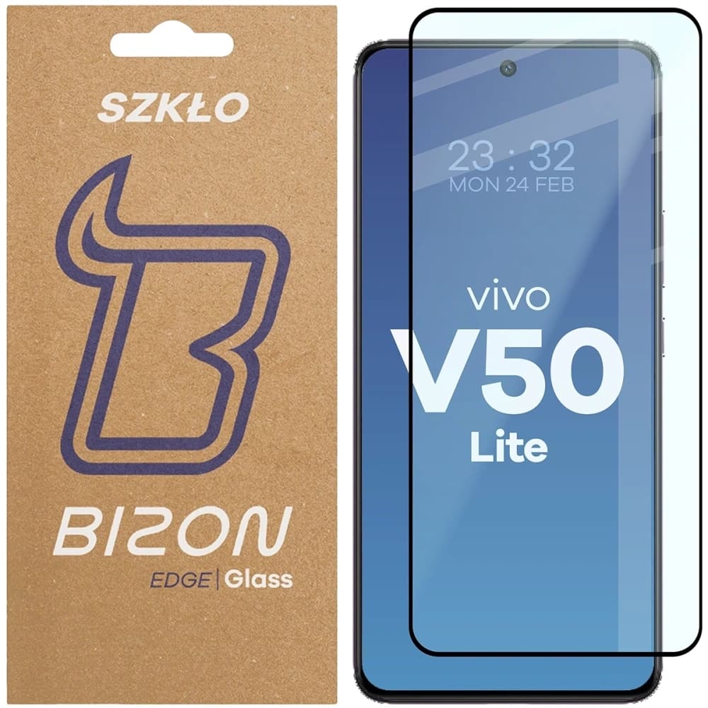 Bizon Glass Edge 2 Vivo V50 Lite 4G / 5G schwarzer Rahmen - 1