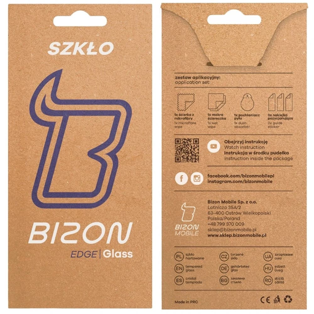 Bizon Glass Edge 2 Vivo V50 Lite 4G / 5G schwarzer Rahmen - 5