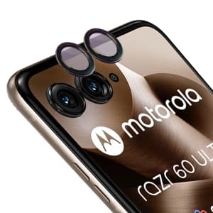 Bizon Glass Snap Lens Motorola Razr 60 Ultra black frame