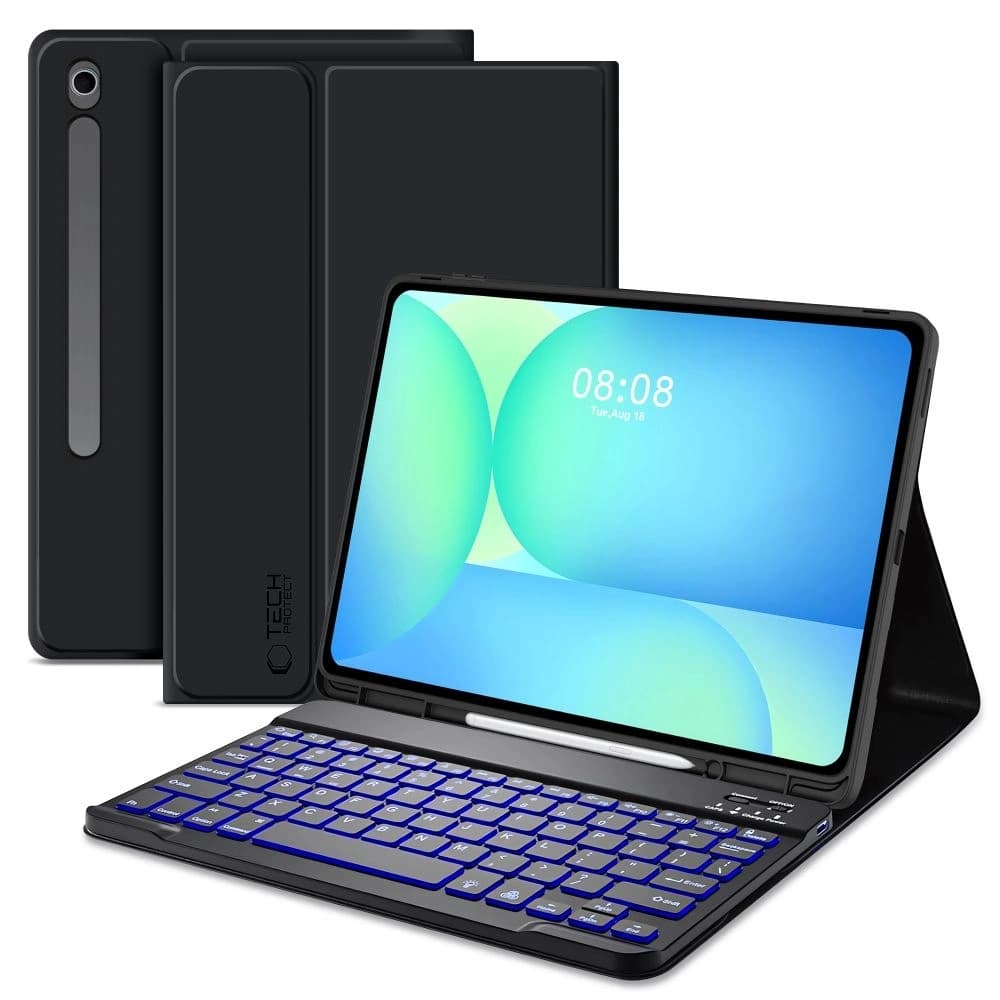 Tech-Protect SmartCase Pen + Keyboard Samsung Galaxy Tab S10 FE+ Plus 13.1 X620 / X626b Black - 1