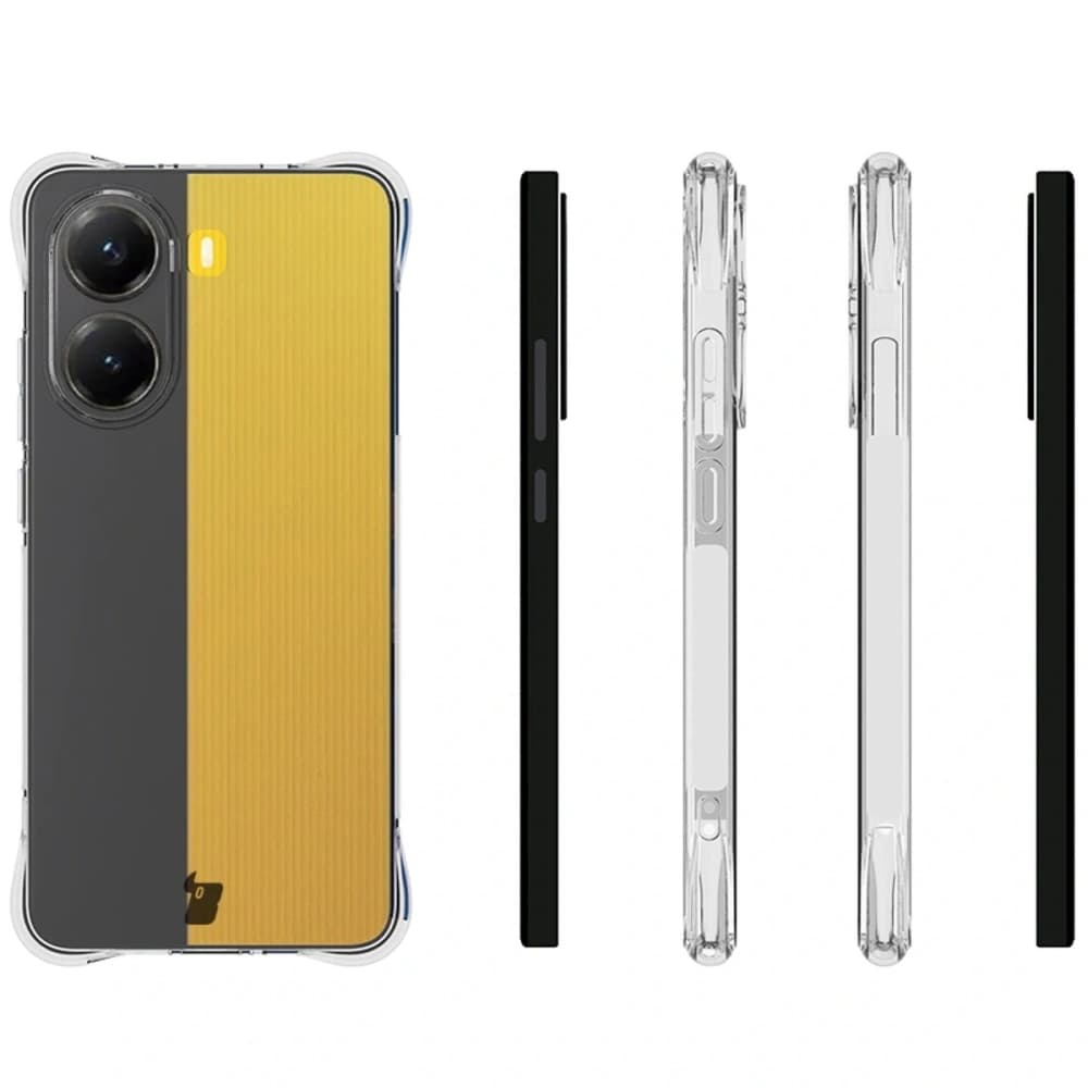 Bizon Case Clear Pack Hülle + 2x Displayschutzglas Xiaomi POCO X7 Pro - 4