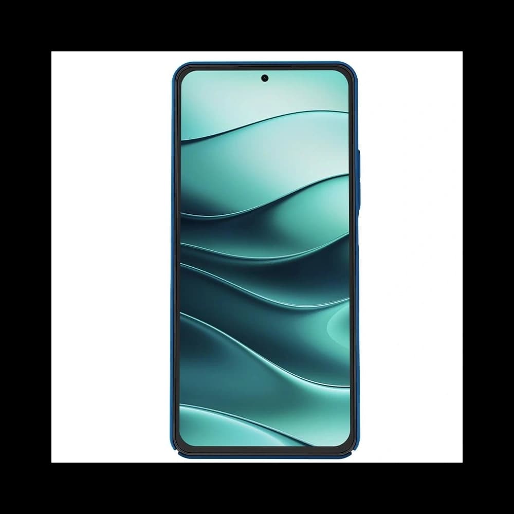 Nillkin Super Frosted Shield Xiaomi Redmi Note 14 5g, Peacock Blue / Niebieski - 4