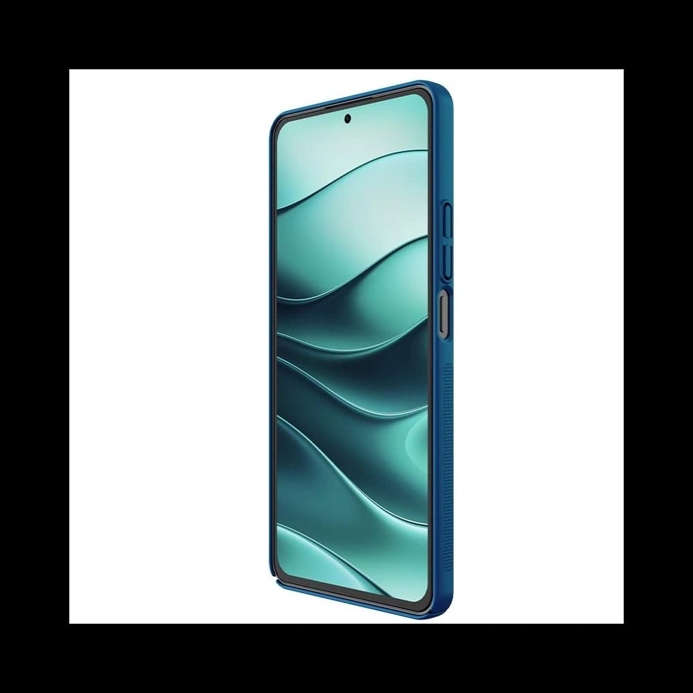 Nillkin Super Frosted Shield Xiaomi Redmi Note 14 5g, Peacock Blue / Niebieski - 5