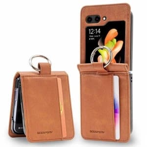 Mercury Basic Diary Case Samsung Galaxy Z Flip 6 / 7 FE světle hnědá