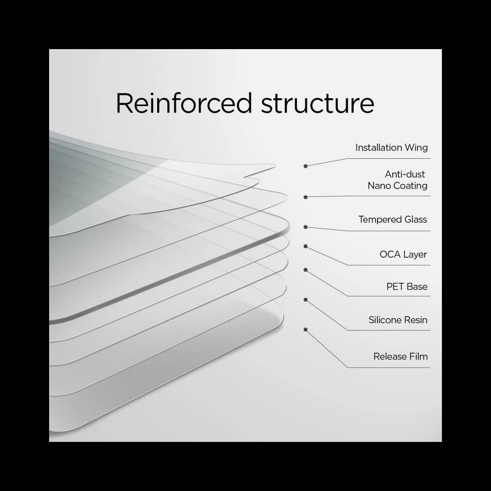 Edzett üveg Spigen GLAS.tR Slim Apple iPhone SE 2022/SE 2020/8/7 - 6