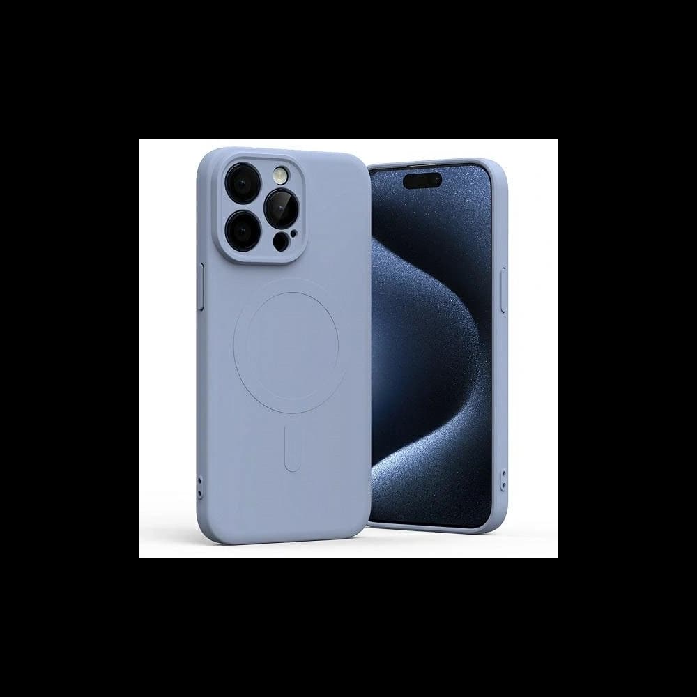 Mercury MagSafe Fél-Szilikon Tok Apple iPhone 15 Pro Max levendula - 1