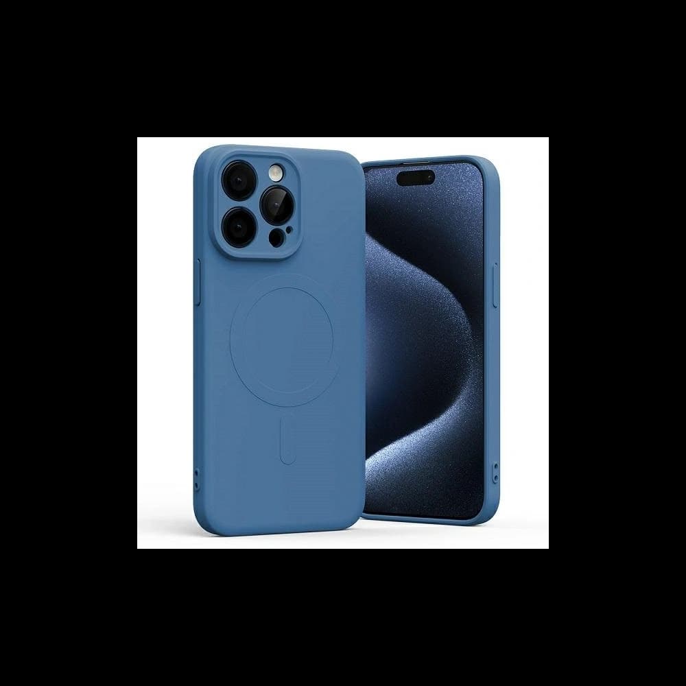 Etui Mercury MagSafe Semi-Silicone do Apple iPhone 15 Pro Max niebieski - 1