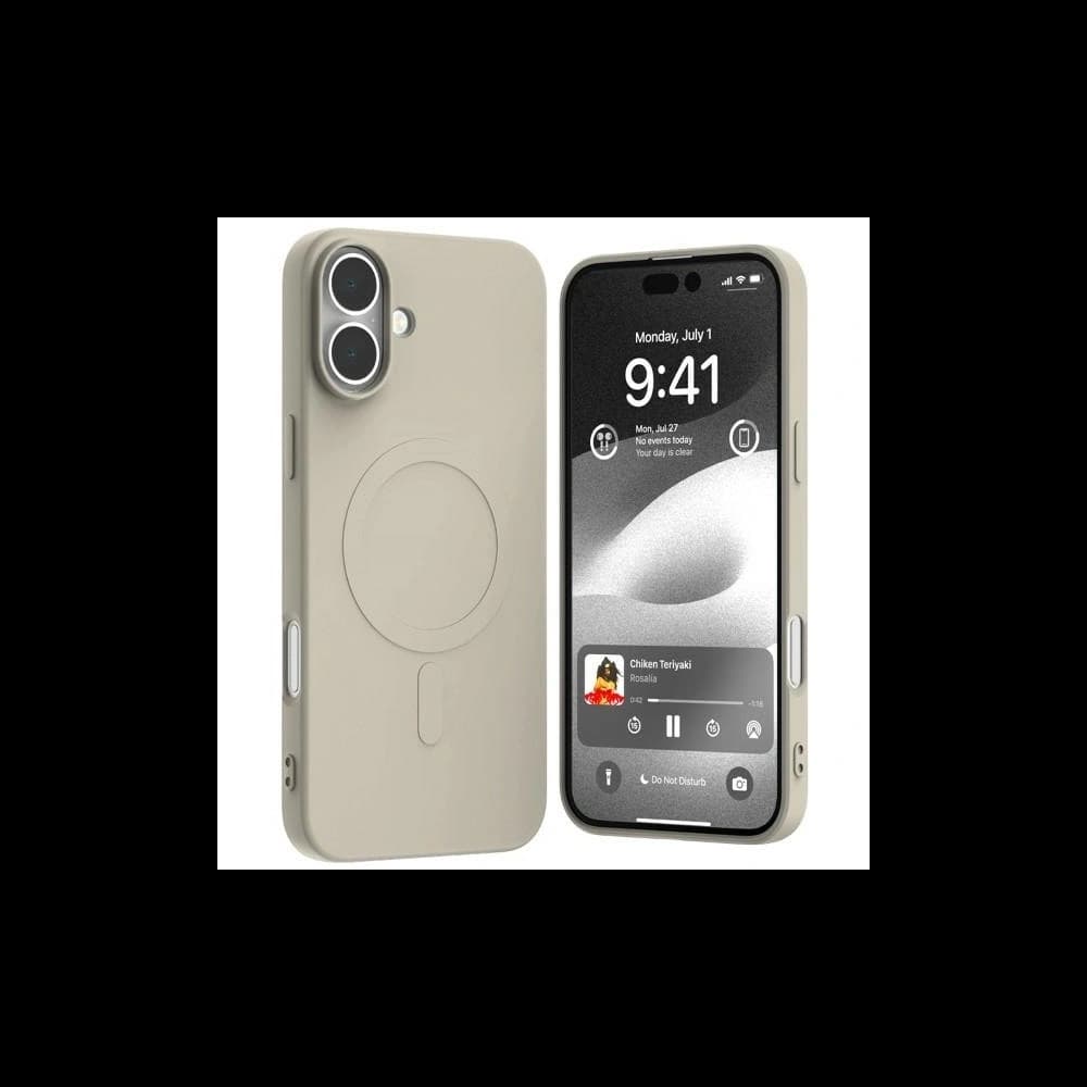 Etui Mercury MagSafe Semi-Silicone do Apple iPhone 16 Plus kamienny - 1
