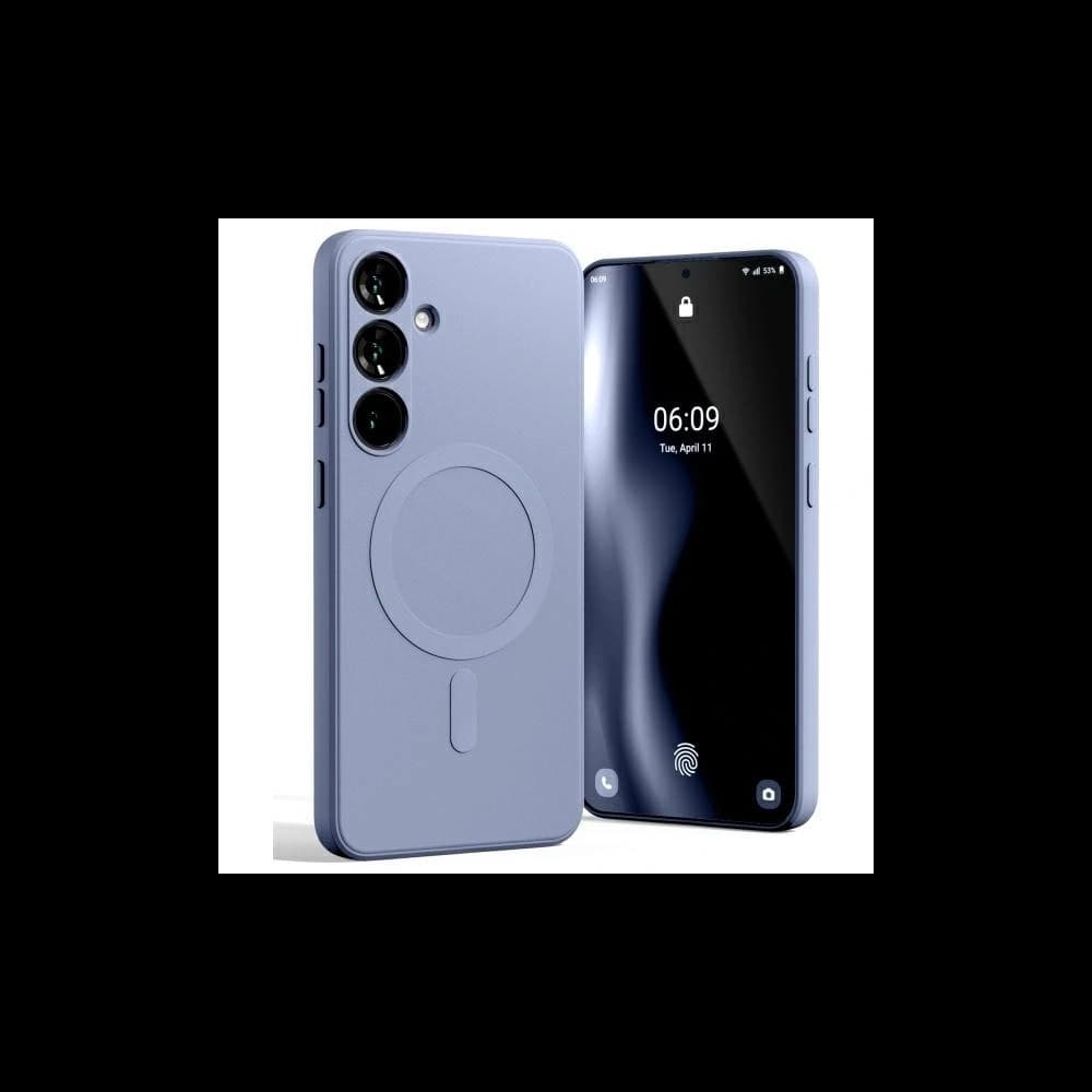 Mercury MagSafe poloměkký kryt Samsung Galaxy S24 FE levandulový - 1