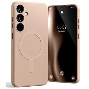 Mercury MagSafe Semi-Silicone Case Samsung Galaxy S24+ Plus pink sandy