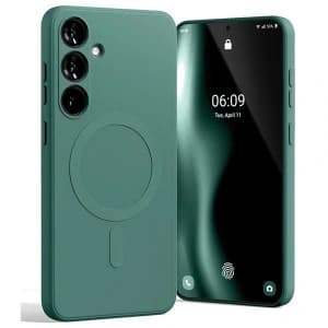 Mercury MagSafe Semi-Silicone Case Samsung Galaxy S24+ Plus green