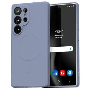 Husa Semi-Siliconică Mercury MagSafe pentru Samsung Galaxy S25 Ultra lavandă