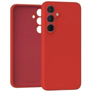 Mercury Silicone Case Samsung Galaxy A55 red