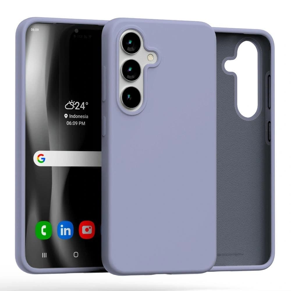 Mercury Silicone Case Samsung Galaxy S25 lavender - 1