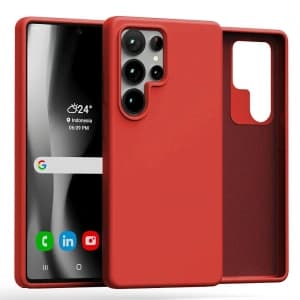 Mercury silikonový kryt pro Samsung Galaxy S25 Ultra červený