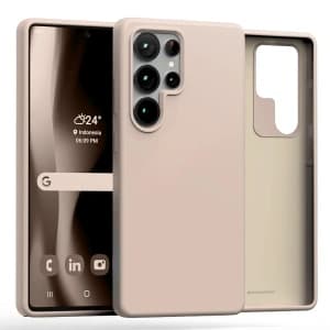 Mercury silikonový obal Samsung Galaxy S25 Ultra růžový písečný